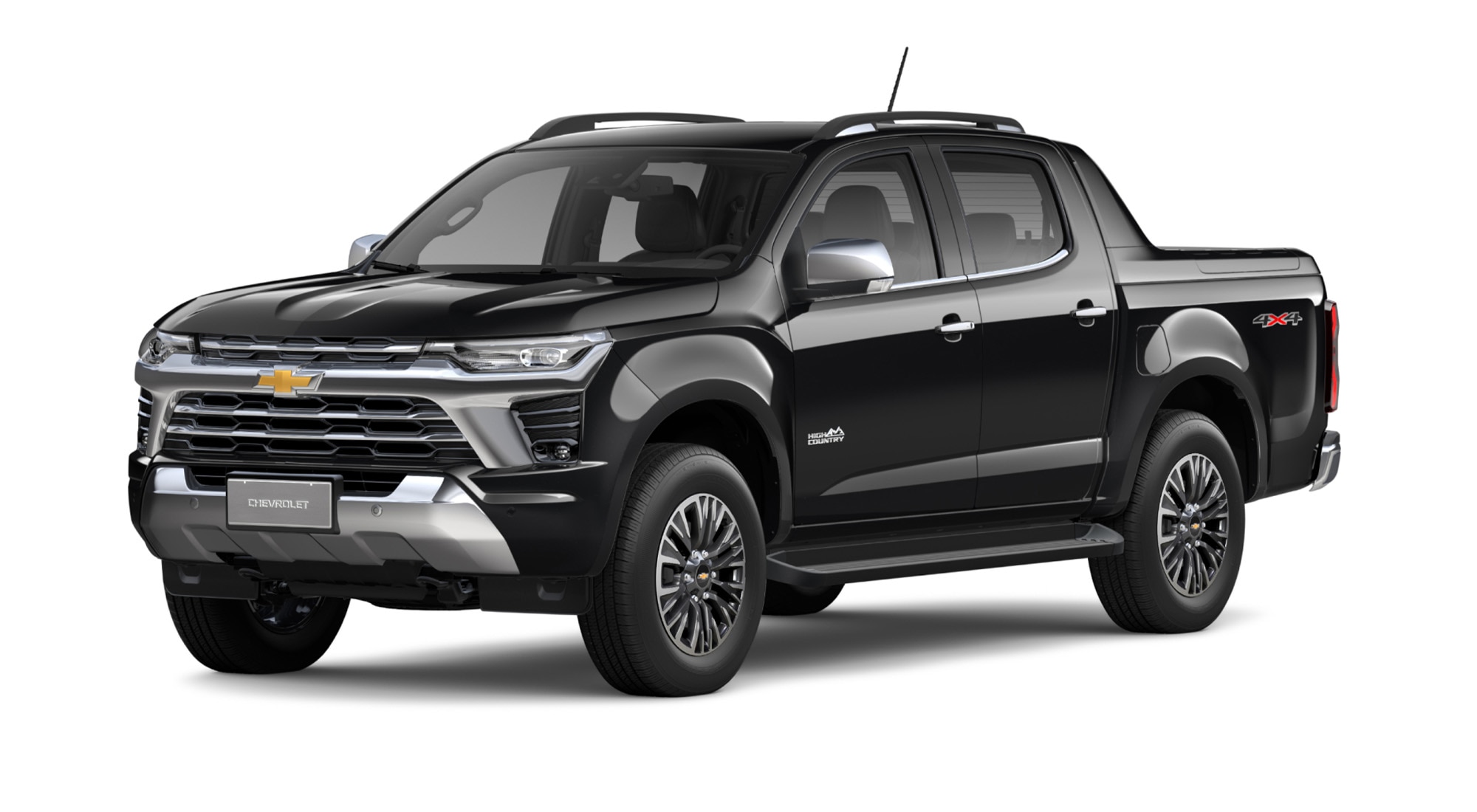 Vista de la Chevrolet S10 High Country en color negro